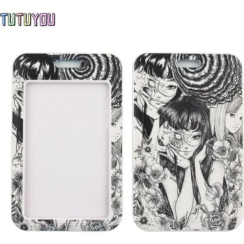 1pc PC2552 Terrorist Girl Lanyards Id Badge Holder Keychain ID Card Pass Gym Mobile Badge Holder Lanyard Key Holder