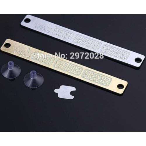 10 x Newest Design 3D Car Luminous Parking Plate Call Number Noctilucent Phone Number Card Car-styling Decorative Sticker Decal