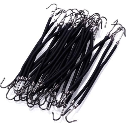 5/18pcs Elastic Hair Bands Hook Ponytail Holder Bungee Hair Thick/Curly Hair Styling Tools Hair Accessories Black Brown #280672