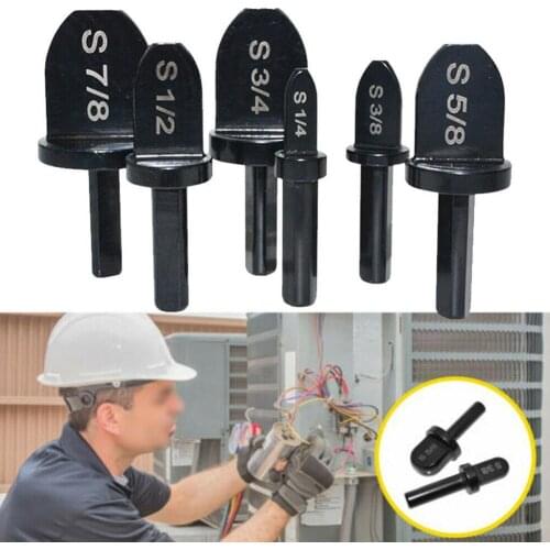 6Pcs Flaring Tube Expander Tube Pipe Support Air Conditioner Swaging Tools Electric Aluminum Flaring Reamer Maintenance Takeover