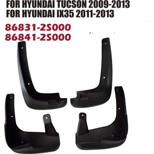 Mud Flaps For Hyundai Tucson 2009-2013 For Hyundai IX35 2011-2013 Mudflaps 2S000 Guards Mudguards Fender Protector YC101039