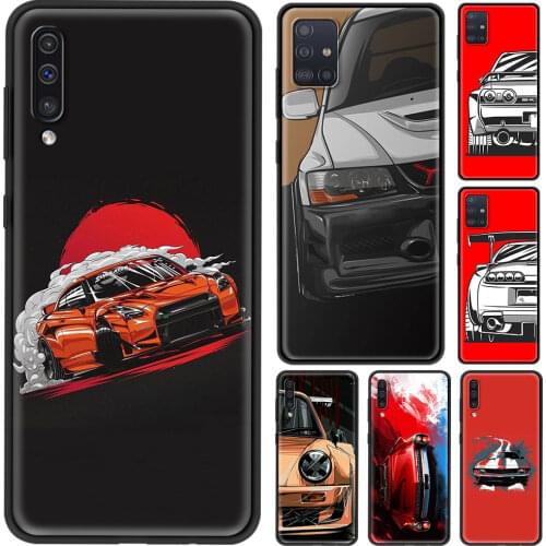 Case For Samsung A91 A72 A71 A52 A51 A42 A41 A32 A31 A21 EU A21s A12 A11 A02s A02 A01 Cover Shell Japan JDM Sports Car Comic