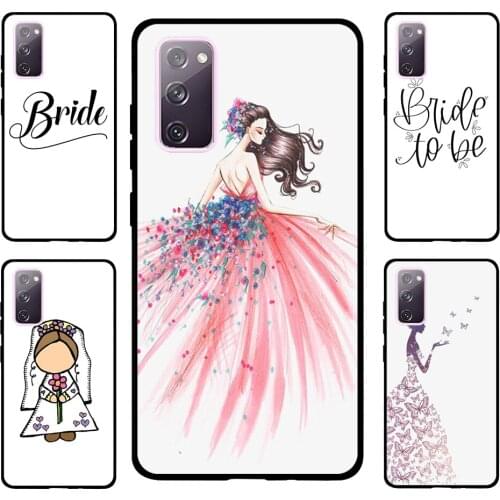 Wedding Bride Soon to Be Case For Samsung Galaxy S20 FE S8 S9 S10 Plus S10e Note 10 Plus Note 20 S21 Ultra Cover