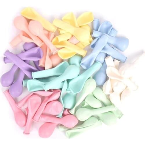 50pcs 5 Inch Macarons Color Pastel Candy Balloons Latex Round Helium Baloons For Birthday Party