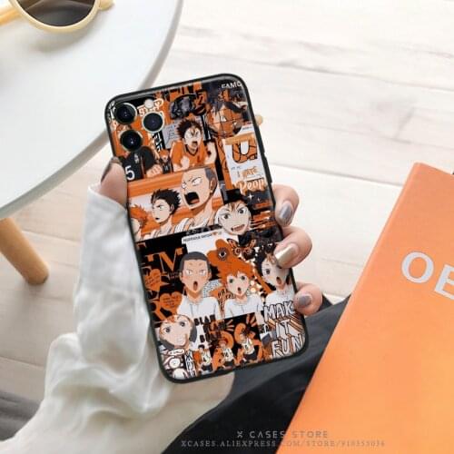 Haikyuu Memes Cute Collage Anime FOR IPhone Se 6 6s 7 8 Plus X Xr Xs 11 12 Mini Pro Max TPU Soft Silicone Phone Case Cover Shell