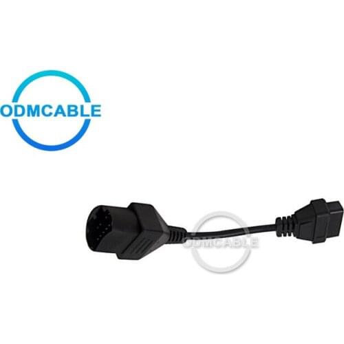High Quanlity 16pin to 17Pin OBD1 to OBD 2 Connector Cable for mazda 16 pin to 17 Pin OBD2 OBDII Extension Cable