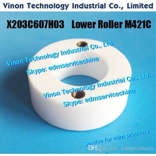 M421C Lower Roller X203C607H03 Ø40xØ22x14t or Ø40xØ19x14t for Mitsubishi FX-K,QA.RA,FA X203C607H01,X055C364H01,DCA67A,DH062A