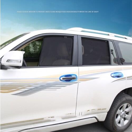 For Toyota Land Cruiser Prado 2010~2017 2018~2020 Magnetic Window Sunshield Sunshade Gauze Protective Mesh Cover Accessories