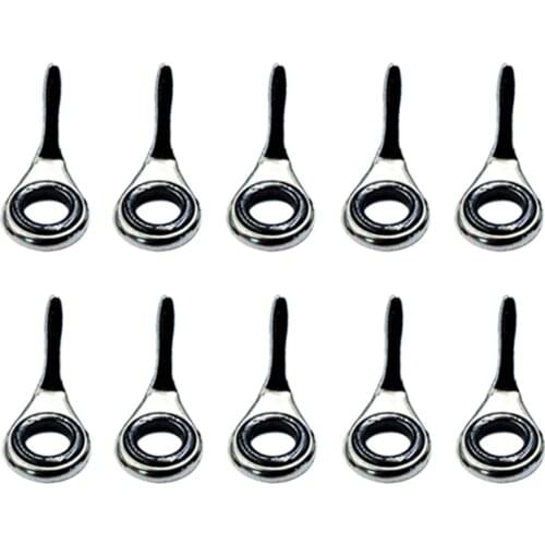 10 Pieces Fishing Rod Guides Fishing Line Guides Eyes Sets 2/3/3.8/5.1/6.8mm