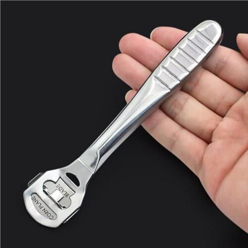Stainless steel rubbing feet knife pedicure scraper tool dead skin Cutin and planing plier NO.C0067