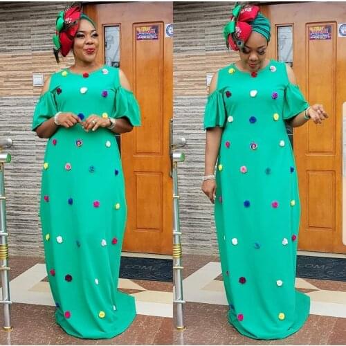 2020 new arrival elegent style summer african women plus size long dress L-3XL