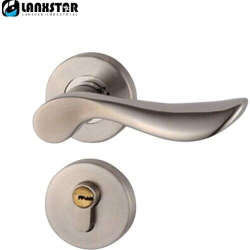 New Design 304 Stainless Steel Strong Thickness Handles Cylindrical Door Lock Indoor Wood Door Latch Lockset