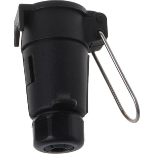 OOTDTY 7 Pin Waterproof Plugs Socket Adapter Tow Hook Towing Trailer Wire Connector For European cars -m15