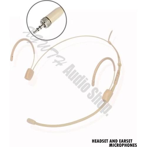 Professional Double Earhook Ear Hanging Headset Headworn Microphone for Sennheiser Wireless Microphone System EW100 EW300 EW500