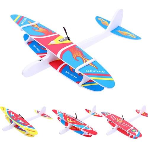 Hand Throwing Glider Airplane Capacitor Electric Aircraft Foam Plane Outdoor Toy