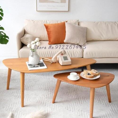 Nordic Original Solid Wood Combination Small Family Tatami Tea Table Living Room Simple Modern Japanese Sofa Low Side Table