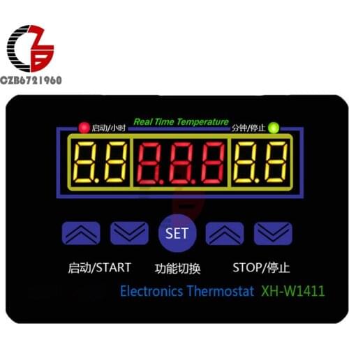 LED Digital Temperature Controller DC 12V 10A XH-W1411 Real Time Thermostat Temperature Regulator Home Thermal Control Switch