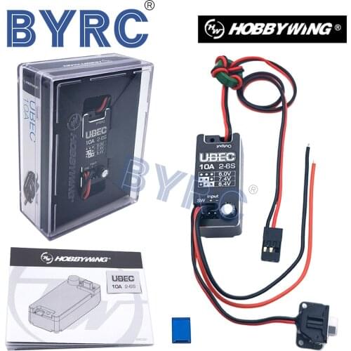 HobbyWing V2 Full Waterproof UBEC Voltage Regulator Module 2~6S 6/7.4/8.4V 10A Rc Car Voltage Regulator Module For Rc Car Parts