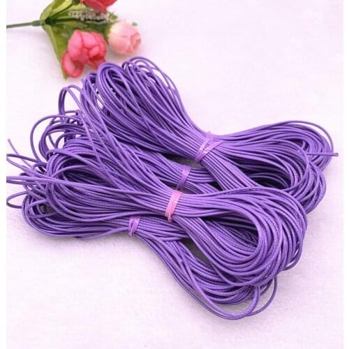 0.5-2.0mm Light Purple Waxed Cord Waxed Thread Cord String Strap Necklace Rope Beads for Jewelry Making DIY Bracelet Accessories