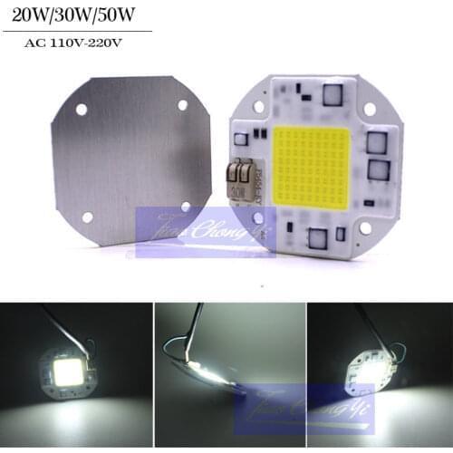 20W/30W50W COB led Bulb Smart IC AC 110V-220V Driver warm white.cool white Spotlight Floodlight Flip chip lamp tube DIY