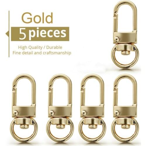 5 Pcs/Lot Keychain DIY Accessories Dog Collar Buckles Swivel Trigger Clip Connector For Bag Clasp High Quality Key Ring DIY