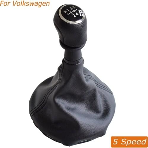 Car Accessories Gear Shift Knob Gaiter Boots 5 6 Speed Black Silver Panel For Volkswagen VW Transporter T5 T5.1 Gp 2003-2011 T6