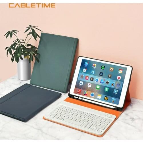 Generation bluetooth keyboard case for ipad 7th 8th 10.2 with Pencil Holder Protective Cover For iPad 2019 2020 Case N500