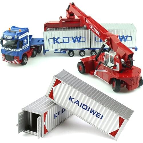 Toy Car Die-Casting Transporter Miniature Car Model Engineering Car Model Truck Weightlifting Machine Model Gifts For Children
