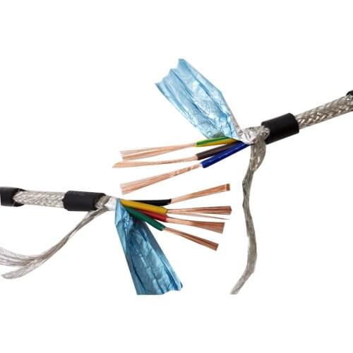 Pure Copper RVVP2 core Shielded Wire Control Cable 0.2 0.3 0.5 0.75 Square Shielded Cable Control Signal Line 5 Meters