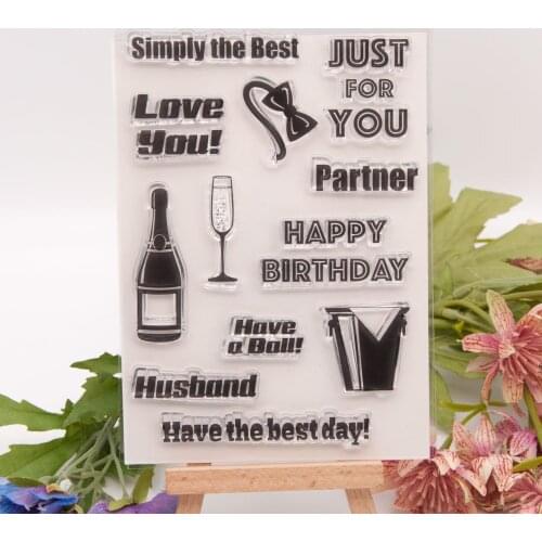 KLJUYP Love You Clear Stamps Scrapbook Paper Craft Clear stamp scrapbooking