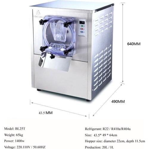 Commercial Yogurt Hard Ice Cream Maker Newly Designed Ice Cream Snowball Machine 220V 110V