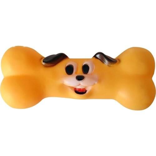 Legendog 1pc Dog Chew Bone Toy Bite Resistant Funny Puppy Squeaky Bone Dog Interactive Toy Pet Supplies Pet Accessories