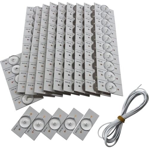 100PCS 3V SMD Lamp Beads with Optical Lens Fliter for 32-65 inch LED TV Repair with 2M Wire Led Light Strip Parts Accessories