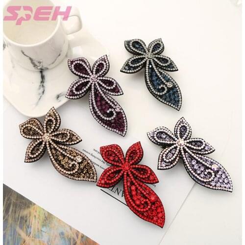 New fashion lady hairpin individuality creative set auger retro bang clip hair flowers