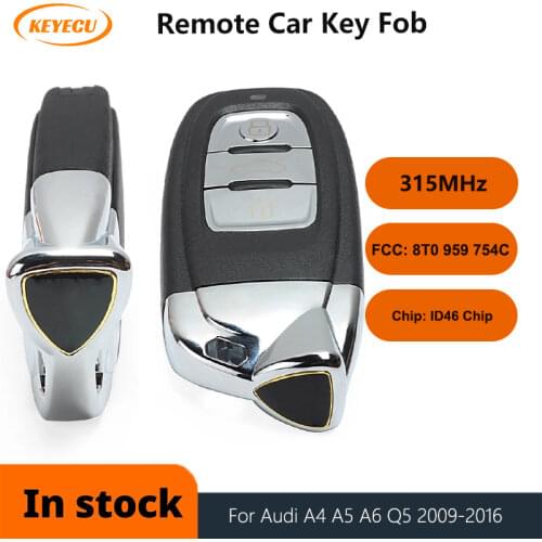 KEYECU 3 Pcs/lot New Smart Remote Car Key Fob Modified as Lamborghini 315MHz 3 Button for Audi A4 A5 S4 Q5 FCC: 8T0 959 754C