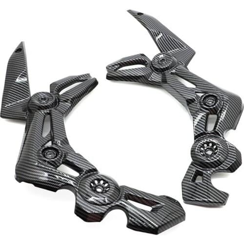 ABS Carbon Fiber Front Side Trim Frame Body Cover Panel Fairing For Kawasaki Z900 Z 900 2019 Motorcycle Fairings Parts