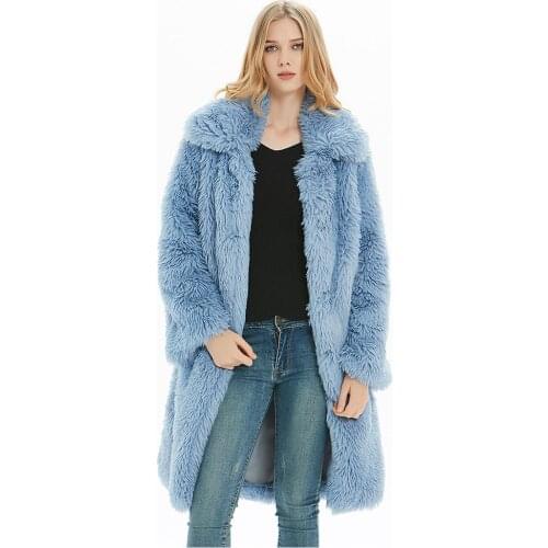Faux Fur Coat Teddy Jacket Mink Fur Slim Winter Coat Women Plush Jacket Fashion Overcoat Female Plush Blouse Solid Plus Velvet