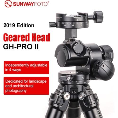 SUNWAYFOTO GH-PRO II tripod gear head panoramic head for dslr camera panorama head arca swiss with one free quick release plate