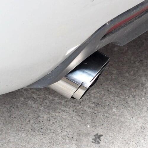 Refitted single straight side stainless steel tail throat, suitable for general vehicles