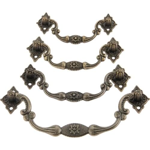 1Pc Antique Furniture Handles Cabinet Knobs and Handles Drawer Cabinet Kitchen Pull Cupboard Handle Furniture Fittings