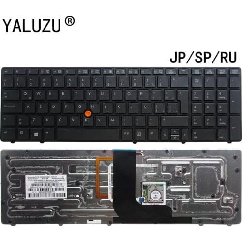 SP/JP/RU Laptop Keyboard FOR HP Probook 8560W 8570W With pointing stick