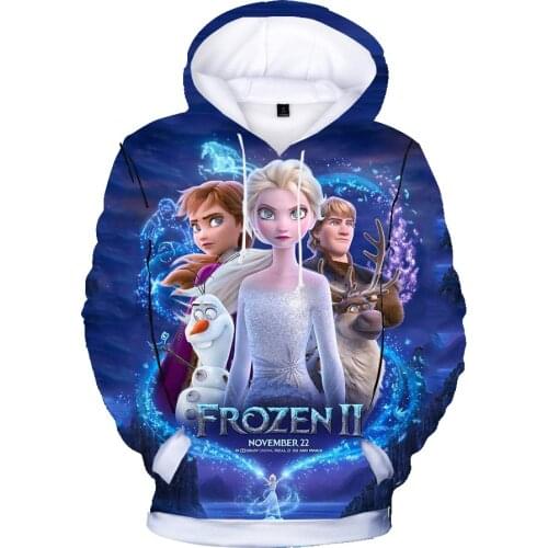 2 to 14 Years Spring Elsa Anna Kids Baby Boy Girls Toddlers Hoodies Cute Cartoon Princess Tracksuit Children Clothing Sweatshirt
