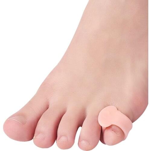 2pcs=1pair Gel Toe Separators Silicone Hammer Toe Corrector hallux valgus Toe Separator Feet Care Tool Foot Massager