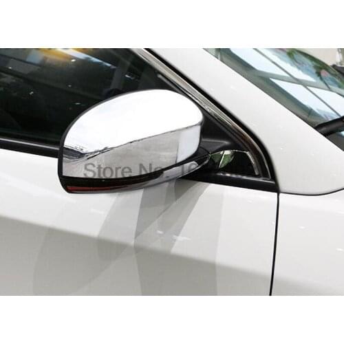 For Jeep Compass Second Generation 2017 2018 ABS Chrome Side Door Rearview Mirror Decoration Covers 2Pcs Car Accessories