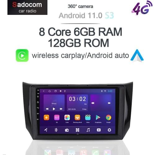 360 IPS DSP Carplay 6G+128G Android 10.0 Car DVD Player GPS WIFI Bluetooth 5.0 RDS Radio For Nissan Sylphy B17 Sentra 2012-2017