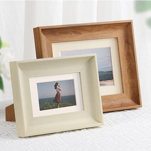 5 Colors Retro Style Picture Frame 5-10 Inch Art Table Desktop Decor Photo Frame For Pictures Painting Wedding Birthday DIY Gift