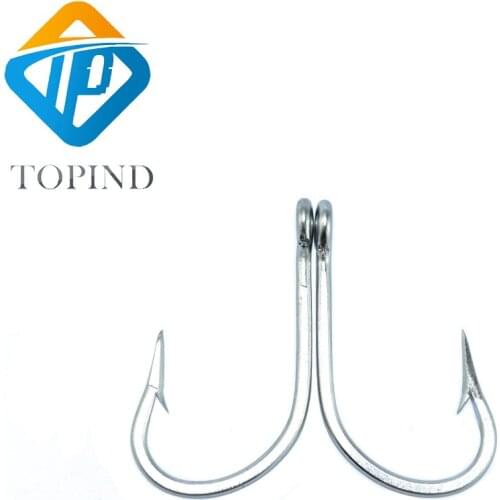 500pc 7731 Stainless Steel Fishing Hooks Super Large Sharp Strong Thick Big Game Fish Tuna Bait Fishing Hook Size 6/0-10/0