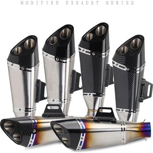 51 Universal motorcycle exhaust muffler escape moto DB killer 51mm for Kawasaki Z900 ZX6R ZX10R ER6 gsxr 750 K6 K7