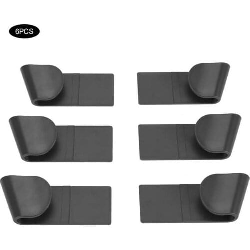 6Pcs Wall Mounted Lid Rack Household Punch-Free Wall-Mounted Pot Lid Storage Rack Holder Kitchen Utensils