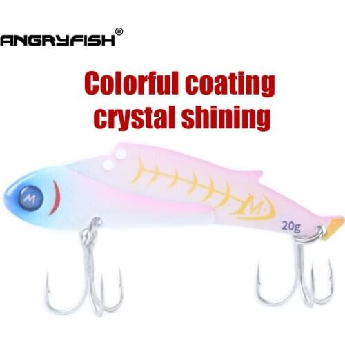 Angryfish1Pcs Sinking Mini VIB Fishing Lure 6.85cm 20g Vibration Artificial BaitsBass Crankbait Fishing Tackle